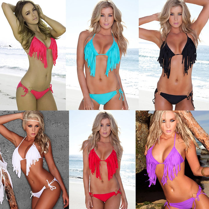 Damen Fransen-Bikini mit verstellbarem Schnitt Drune