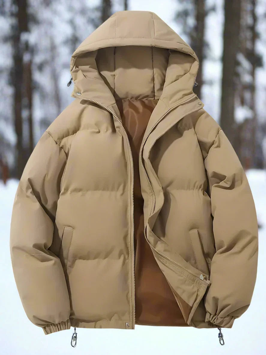 Drune | Pufferjacke Gepolstert Und Isolierend Kapuze Und Reißverschluss Praktische Taschen
