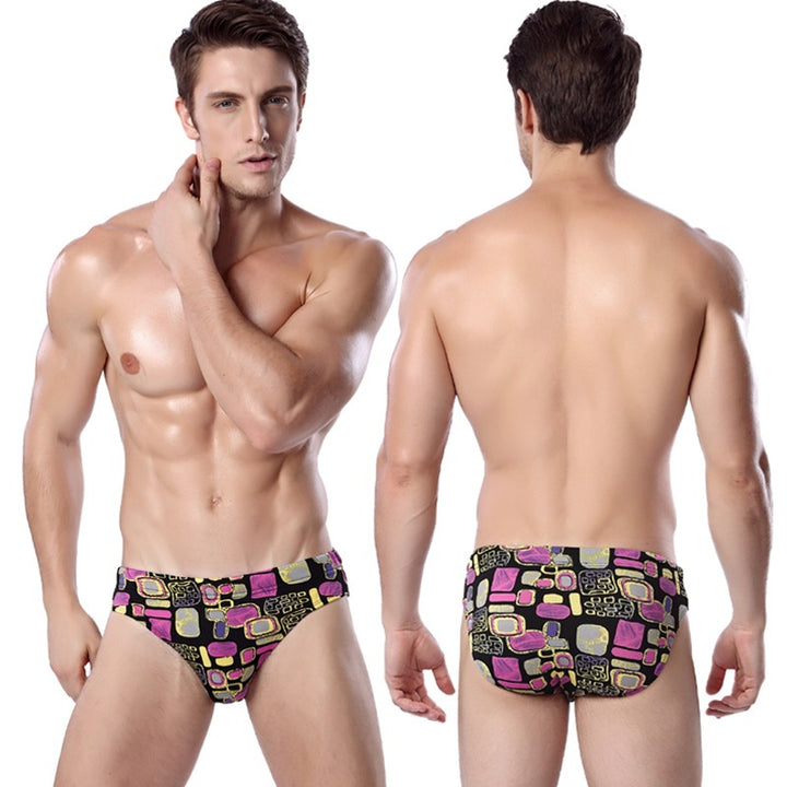 Herren Designer-Schwimmbrieftasche mit modernem Grafikdruck Drune