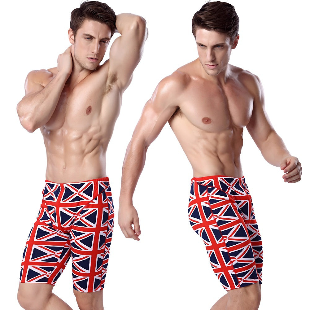 Herren Schwimmshorts mit auffälligem Union-Jack-Muster Drune