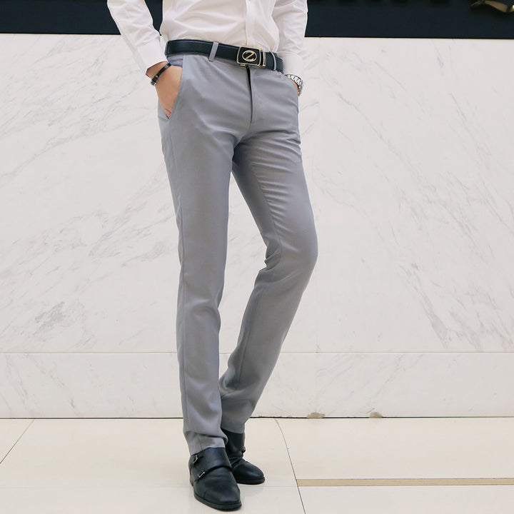 Herren nan tapered Komfort-Chino mit Stretchbund und dezenter Bügelfalte Drune
