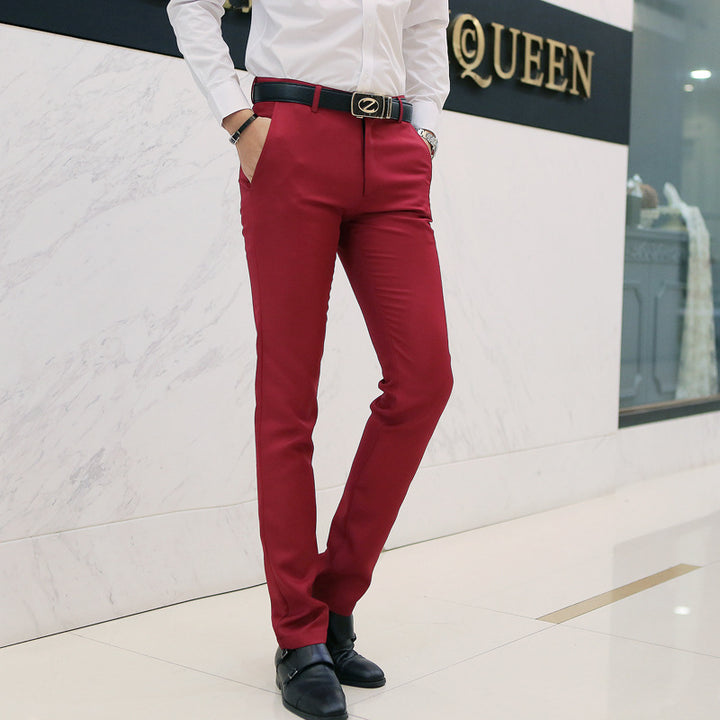 Herren nan tapered Komfort-Chino mit Stretchbund und dezenter Bügelfalte Drune