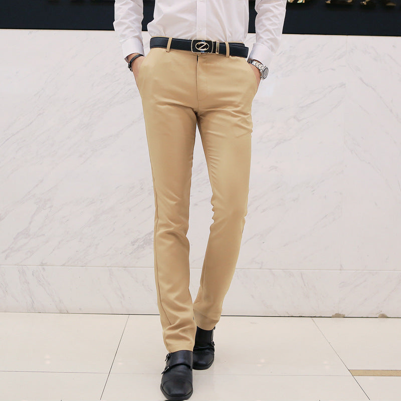 Herren nan tapered Komfort-Chino mit Stretchbund und dezenter Bügelfalte Drune