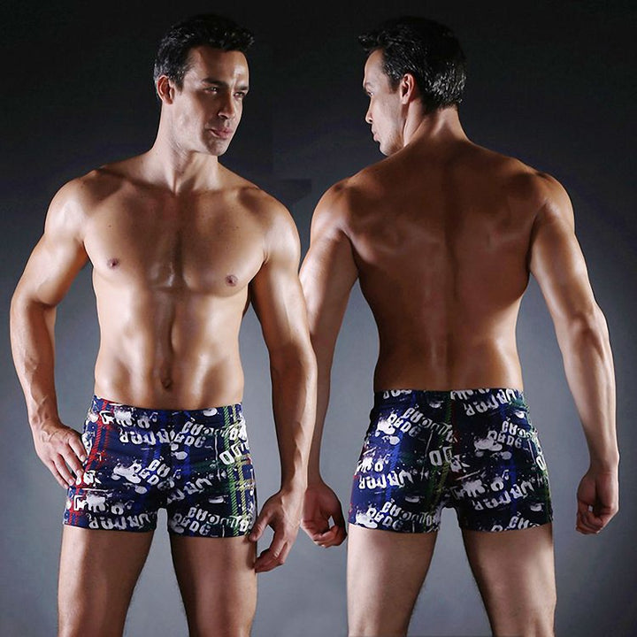 Herren Schwimmshorts mit kreativem Abstract-Muster Drune