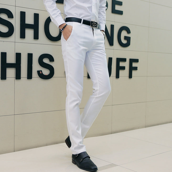 Herren nan tapered Komfort-Chino mit Stretchbund und dezenter Bügelfalte Drune