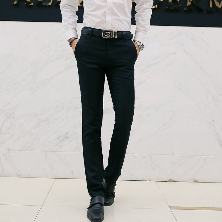 Herren nan tapered Komfort-Chino mit Stretchbund und dezenter Bügelfalte Drune