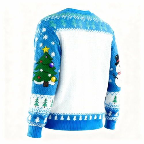 Drune | Santa & Jesus Muster Print Sweatshirt - Hässlicher & Gemütlicher Unisex Pullover