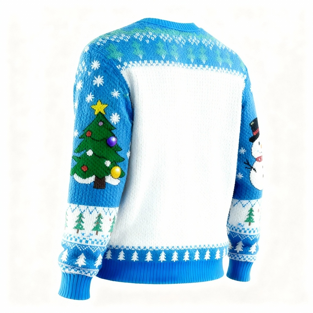 Drune | Zany Schneemann Muster Druckpullover - Hässlicher & Gemütlicher Unisex Pullover