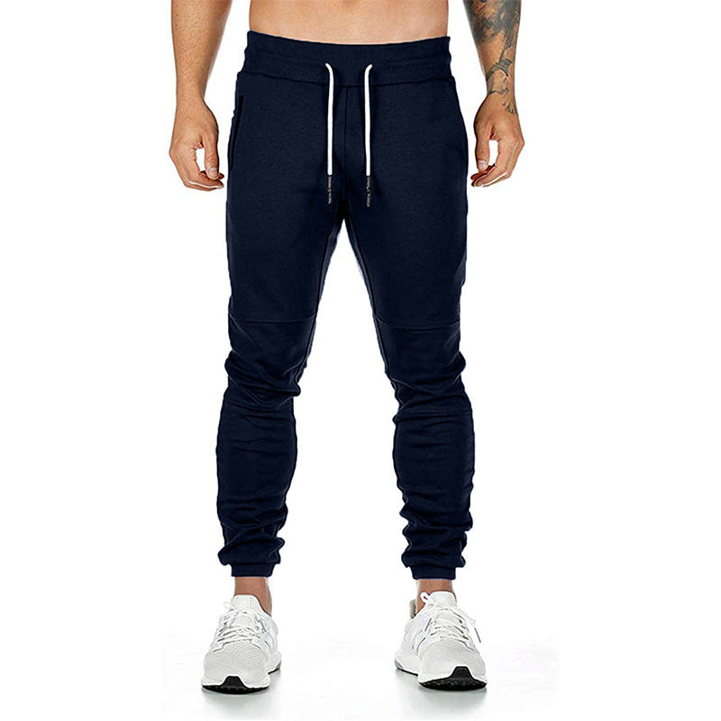 Herren nan taillierte Tapered Jogginghose mit elastischem Tunnelzug, Bündchen und Reißverschlusstaschen Drune