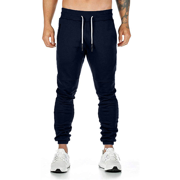 Herren nan taillierte Tapered Jogginghose mit elastischem Tunnelzug, Bündchen und Reißverschlusstaschen Drune