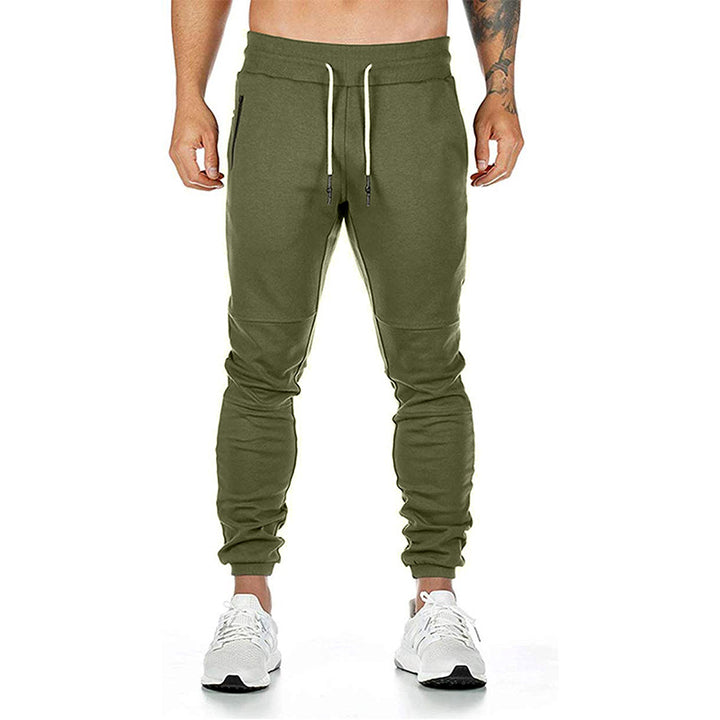 Herren nan taillierte Tapered Jogginghose mit elastischem Tunnelzug, Bündchen und Reißverschlusstaschen Drune