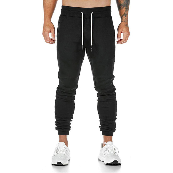 Herren nan taillierte Tapered Jogginghose mit elastischem Tunnelzug, Bündchen und Reißverschlusstaschen Drune