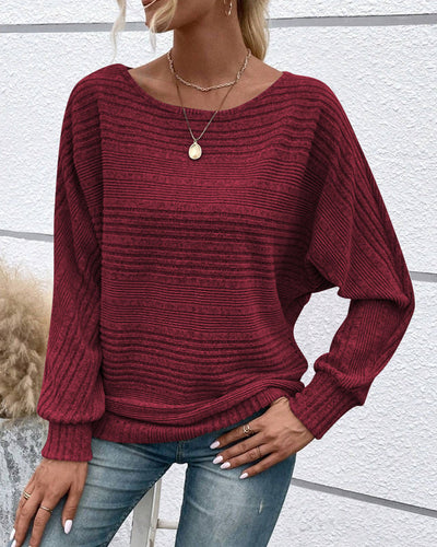 Drune | Langarmshirt mit Rundhals und Streifen