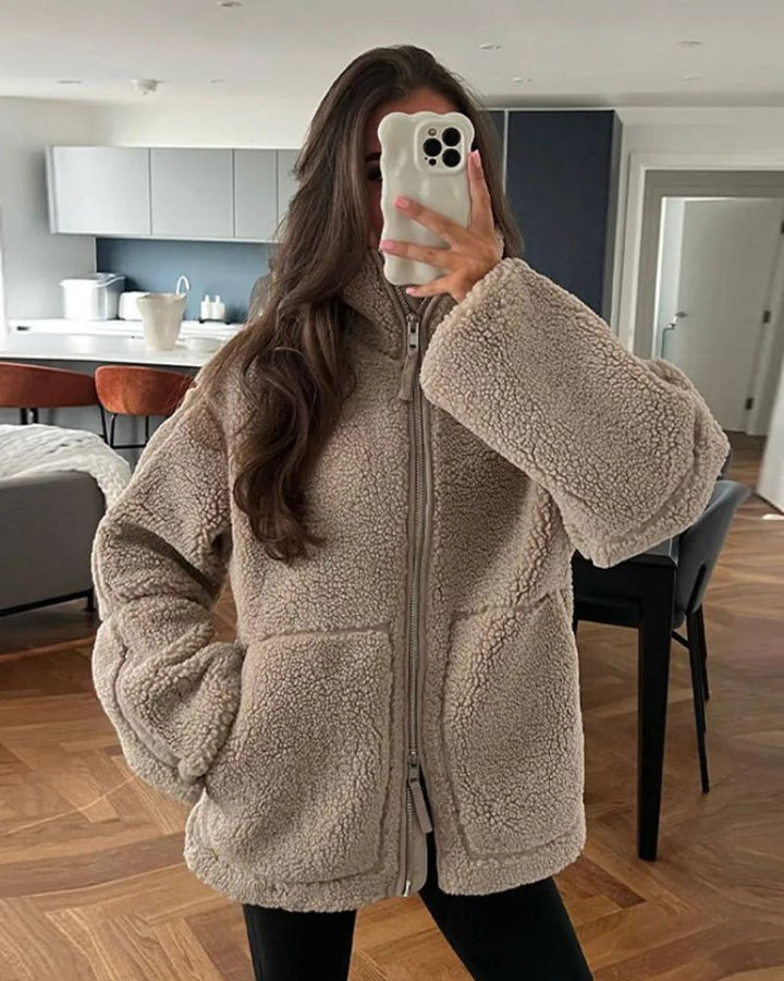 Drune | Warme Teddy Jacke