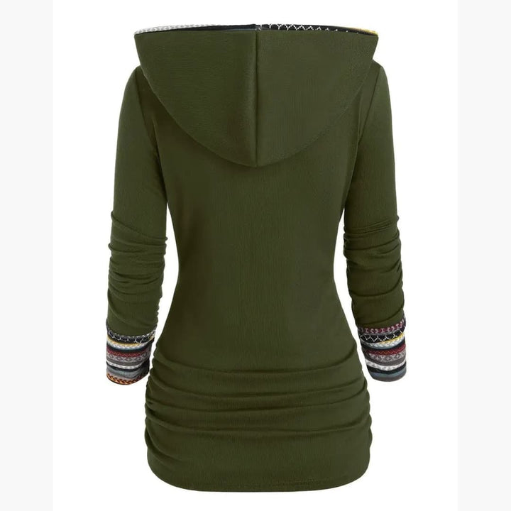 Drune | Stylischer Kapuzenpullover mit ethnischem Druck für Damen