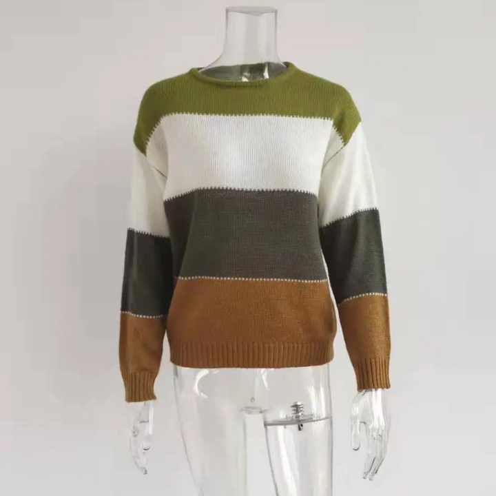 Drune | Farbblock-Pullover, bequemer Pullover