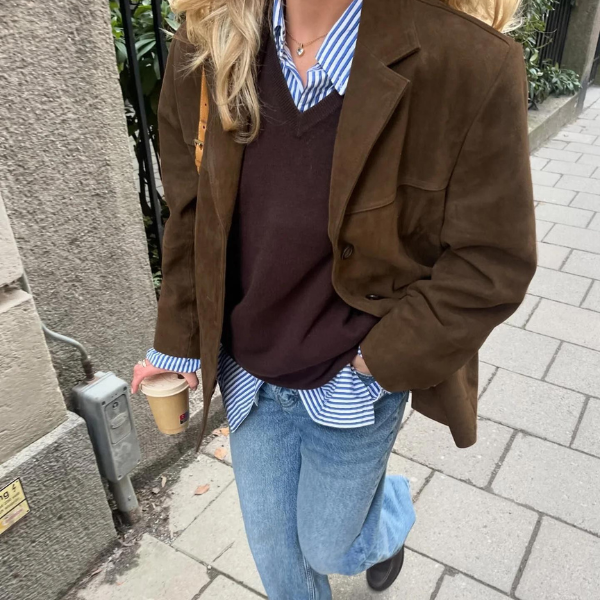 Drune | Luxus Wildleder Damenjacke