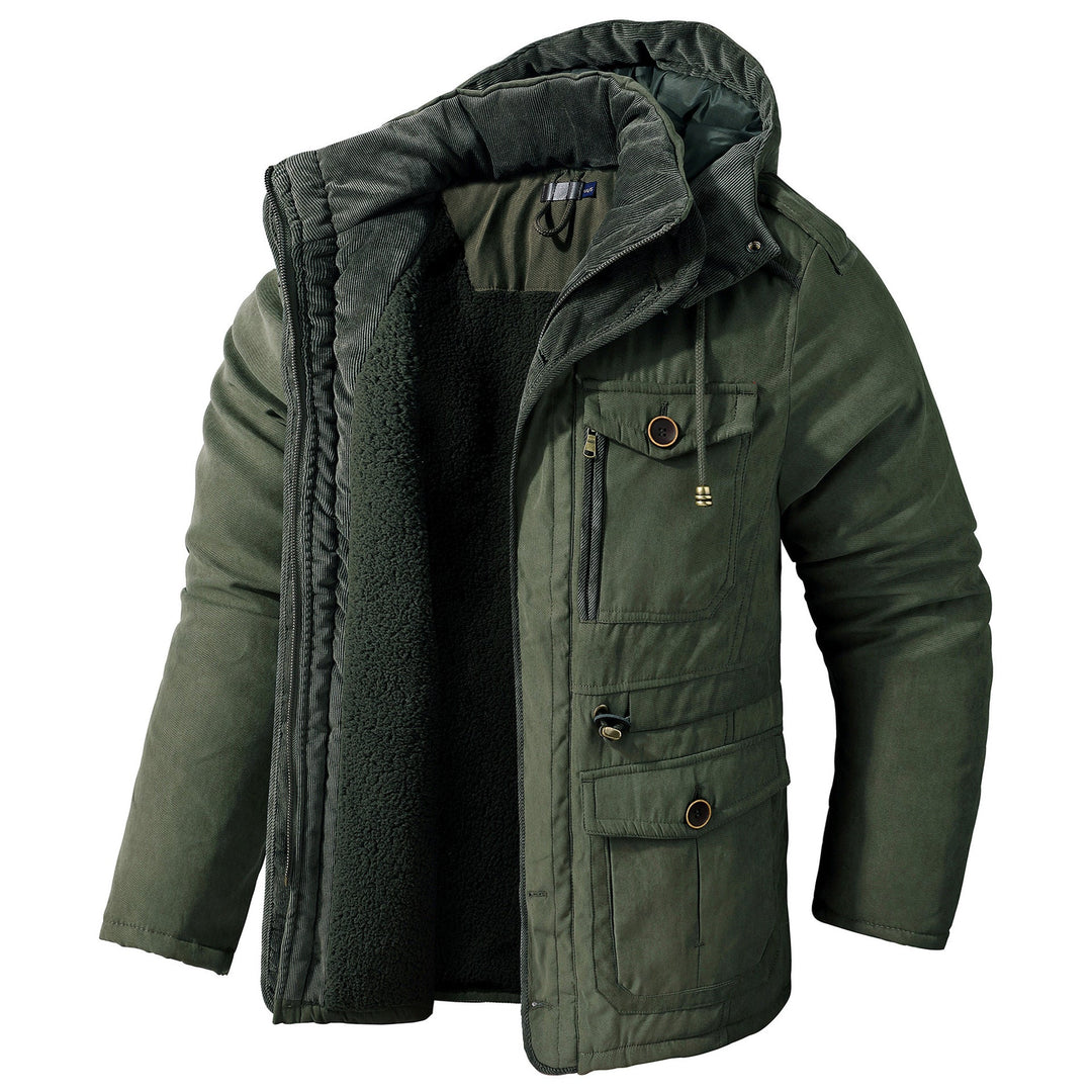 Drune | Warme Jacke mit Kapuze für Männer