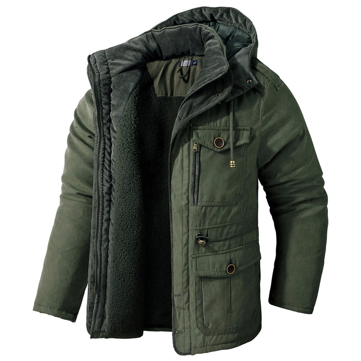 Drune | Warme Jacke mit Kapuze für Männer