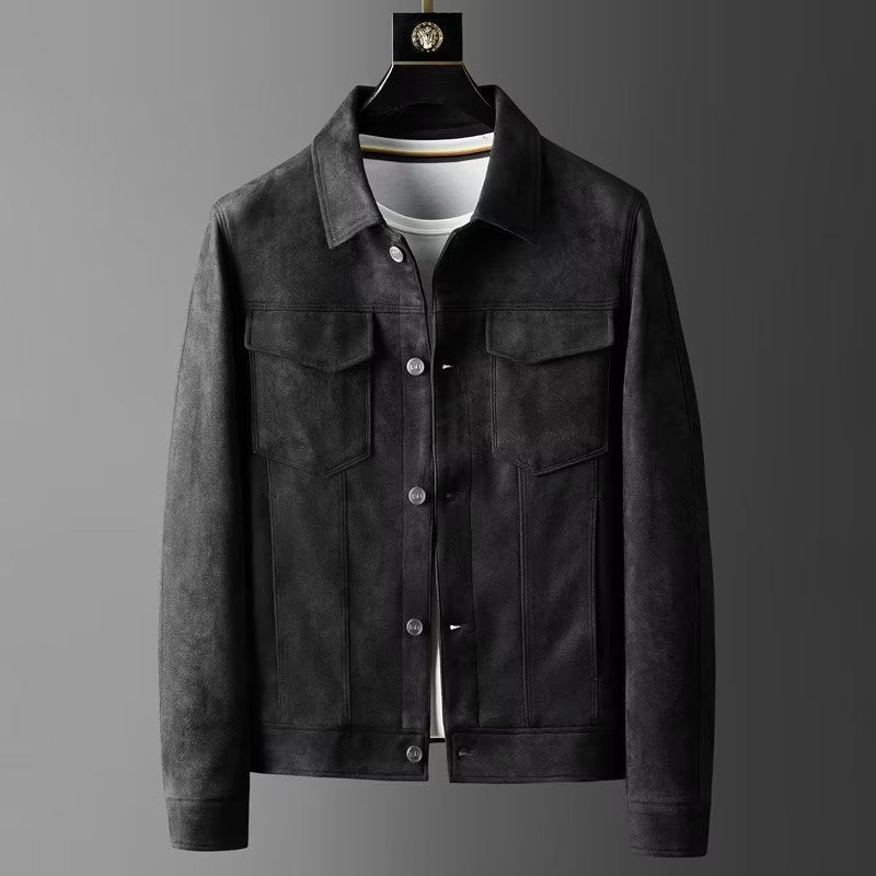 Drune | Klassische Wildlederjacke für Männer
