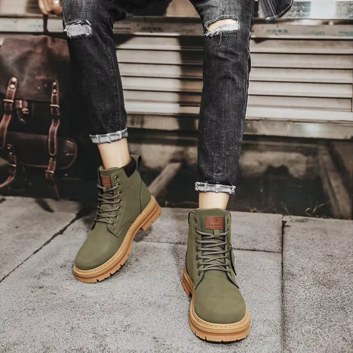 Drune | Outdoor Herrenschuhe Stiefel Mit Rutschfester Sohle Und Schnürung