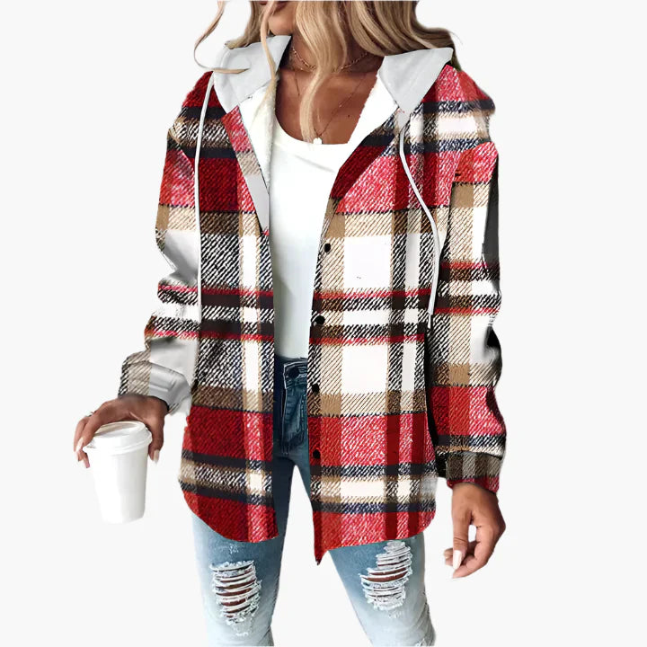 Drune | Karierte Freizeitjacke mit Kapuze - Lässiger Herbst- und Winterstil