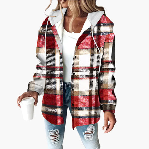 Drune | Karierte Freizeitjacke mit Kapuze - Lässiger Herbst- und Winterstil