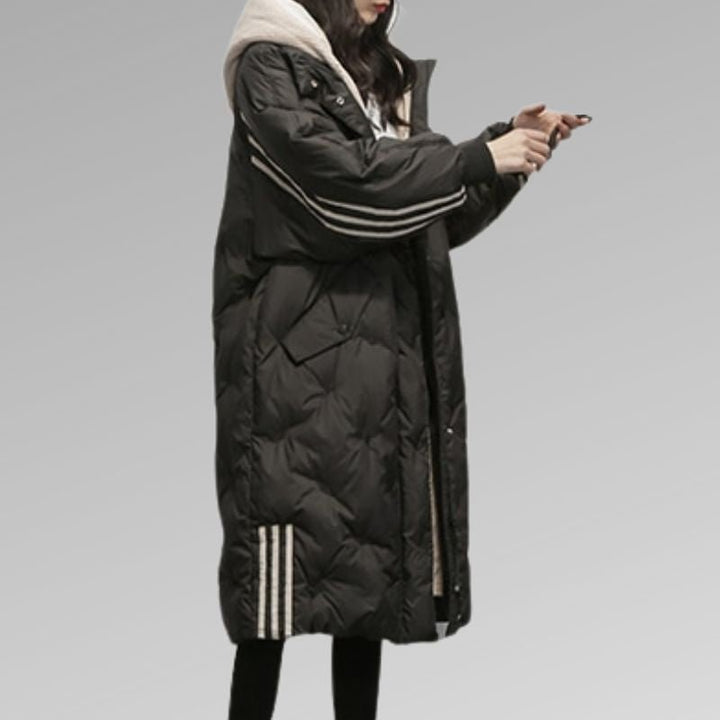 Drune | Puffer Jacket - Chevron Gequiltes Design - Warme Wintergrundausstattung