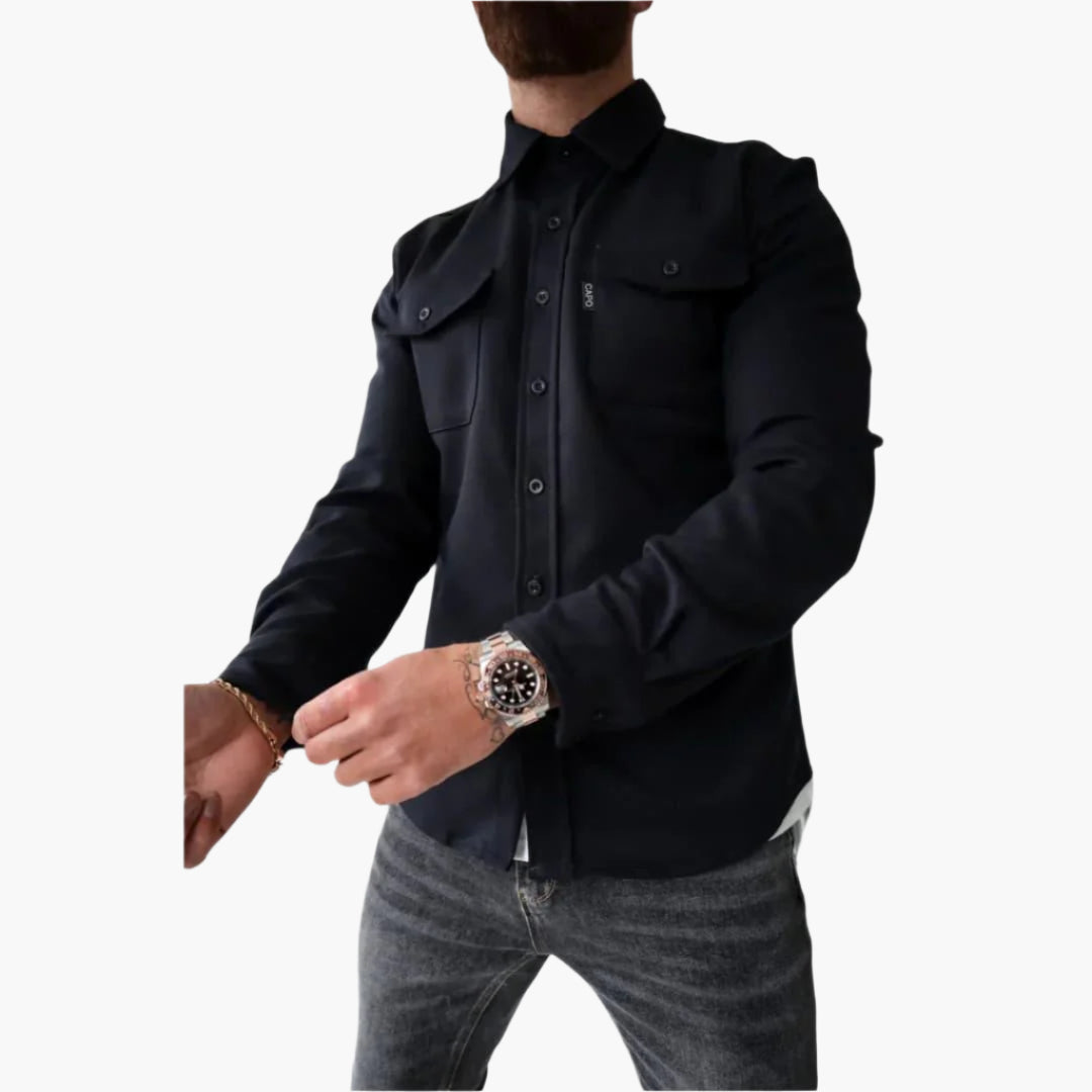 Drune | Overshirt Jacke - Modernes Button-Through Hemdjacke für Freizeit und Business
