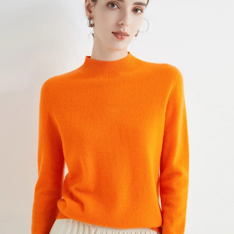 Drune | Cashmere Pullover Damen Rundhals Weicher und Leichter Strickpullover
