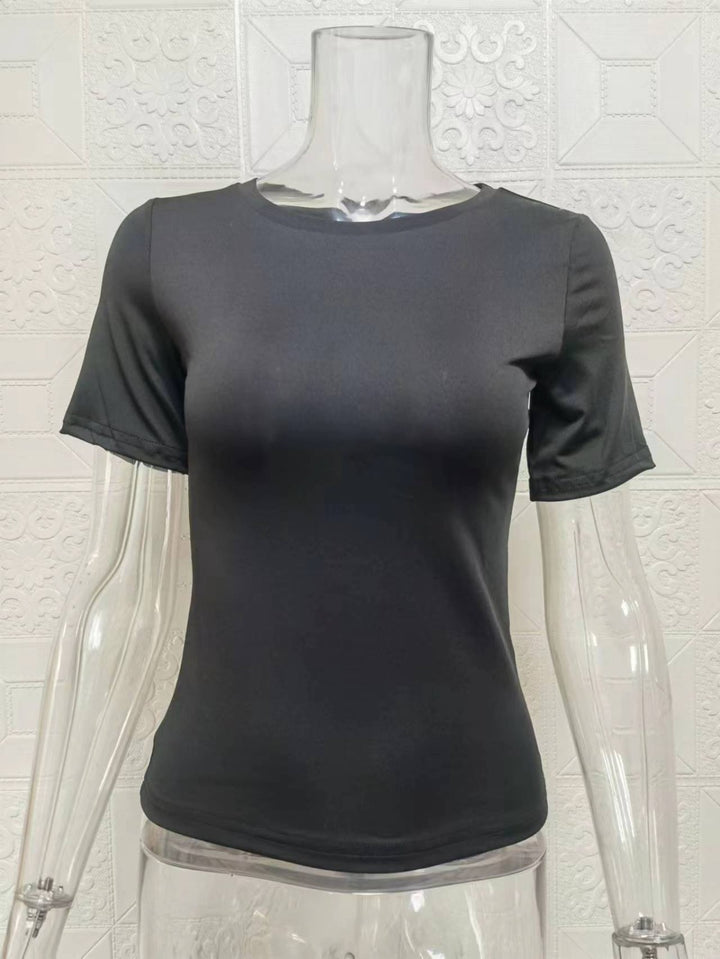 Drune | Einfarbiges Slim-Fit-Unterhemd