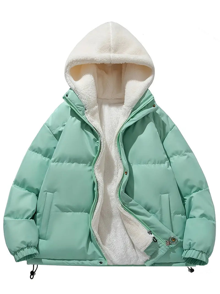 Drune | Gemütliche Fleece-Winterjacke mit Kapuze