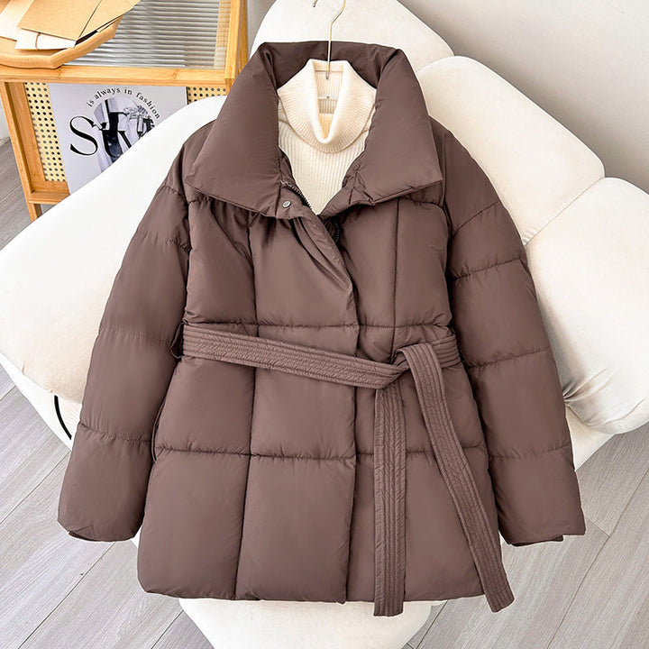 Drune | Trendy Damen Winterjacke mit verstellbarem Gürtel