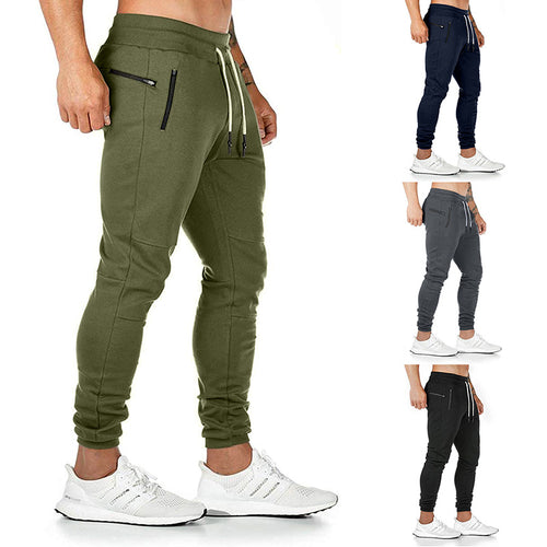 Herren nan taillierte Tapered Jogginghose mit elastischem Tunnelzug, Bündchen und Reißverschlusstaschen Drune