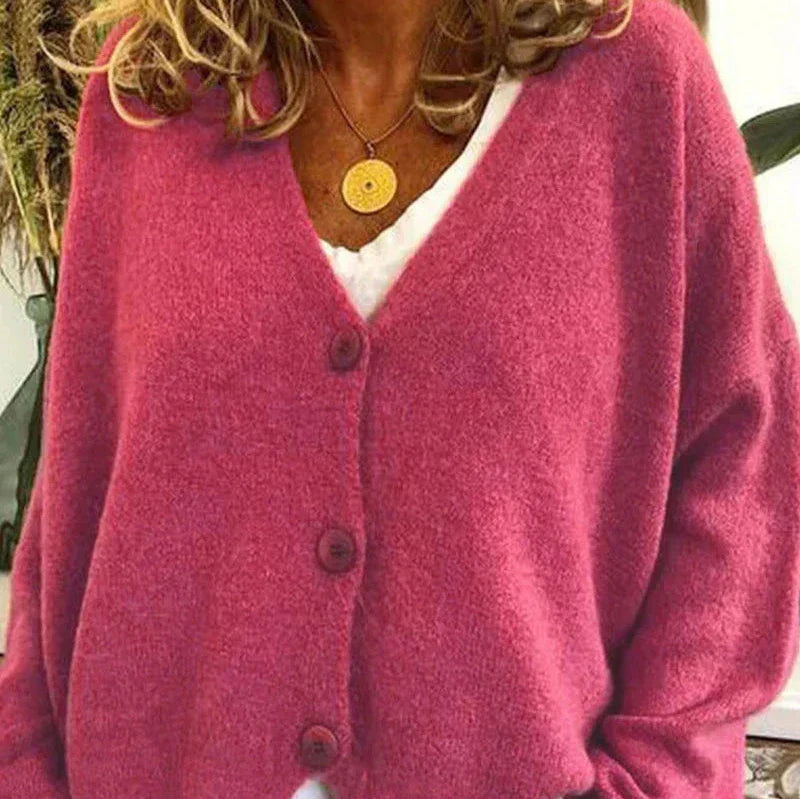 Drune | Schicke Herbst Einfarbige Lockere Pullover für Frauen
