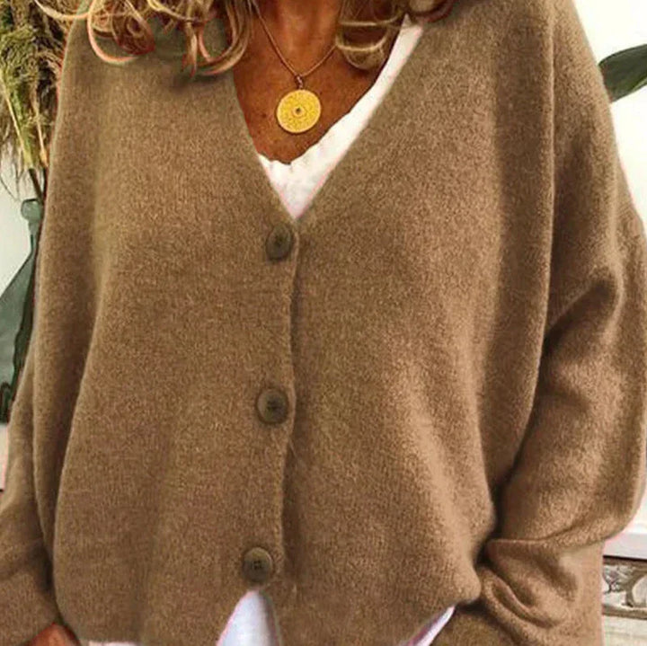 Drune | Schicke Herbst Einfarbige Lockere Pullover für Frauen