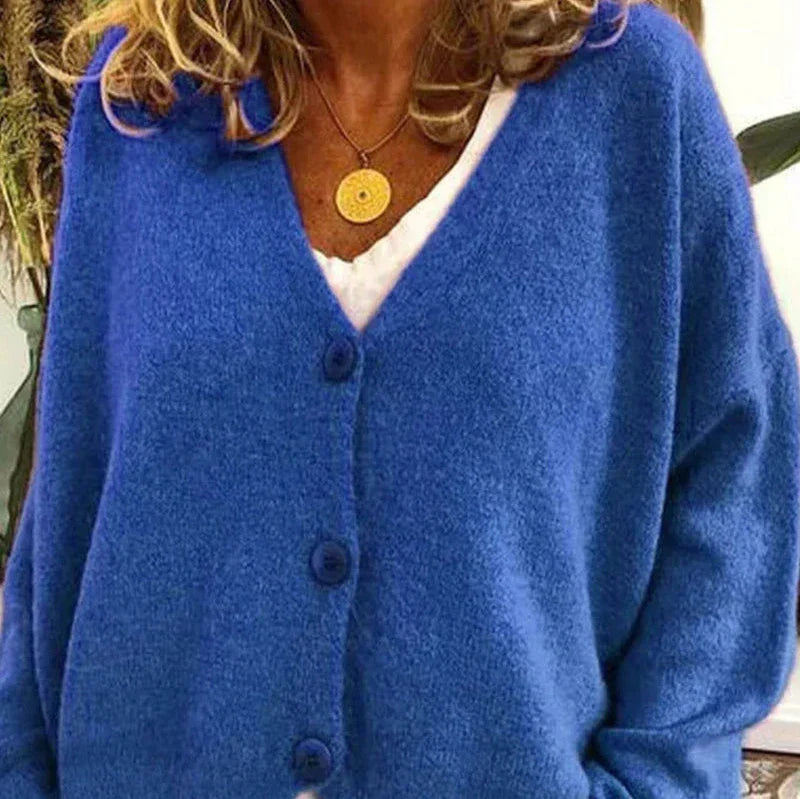Drune | Schicke Herbst Einfarbige Lockere Pullover für Frauen