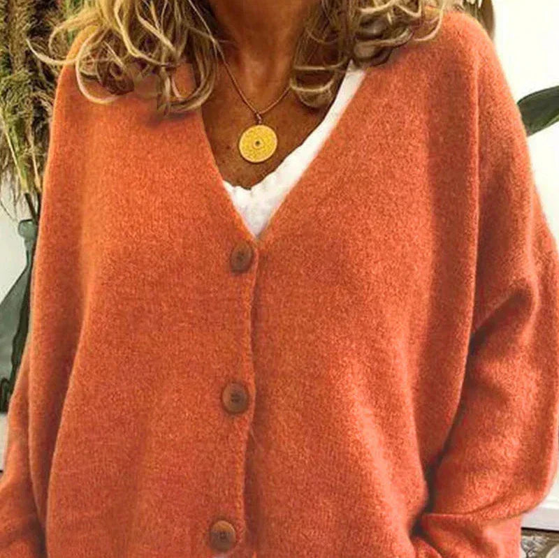 Drune | Schicke Herbst Einfarbige Lockere Pullover für Frauen