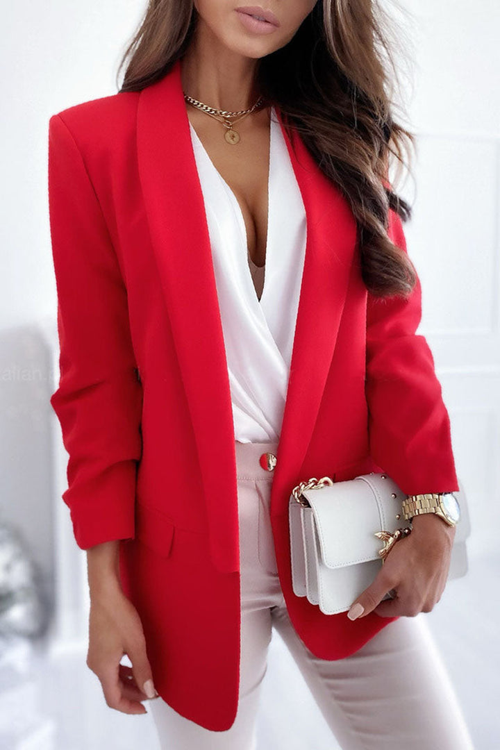 Drune | Damen Wickelkragen Blazer