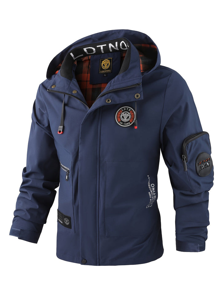 Drune | Dicke Lange Ärmel Revers Kragen Winter Jacke Für Herren - Perfekt für Outdoor-Aktivitäten