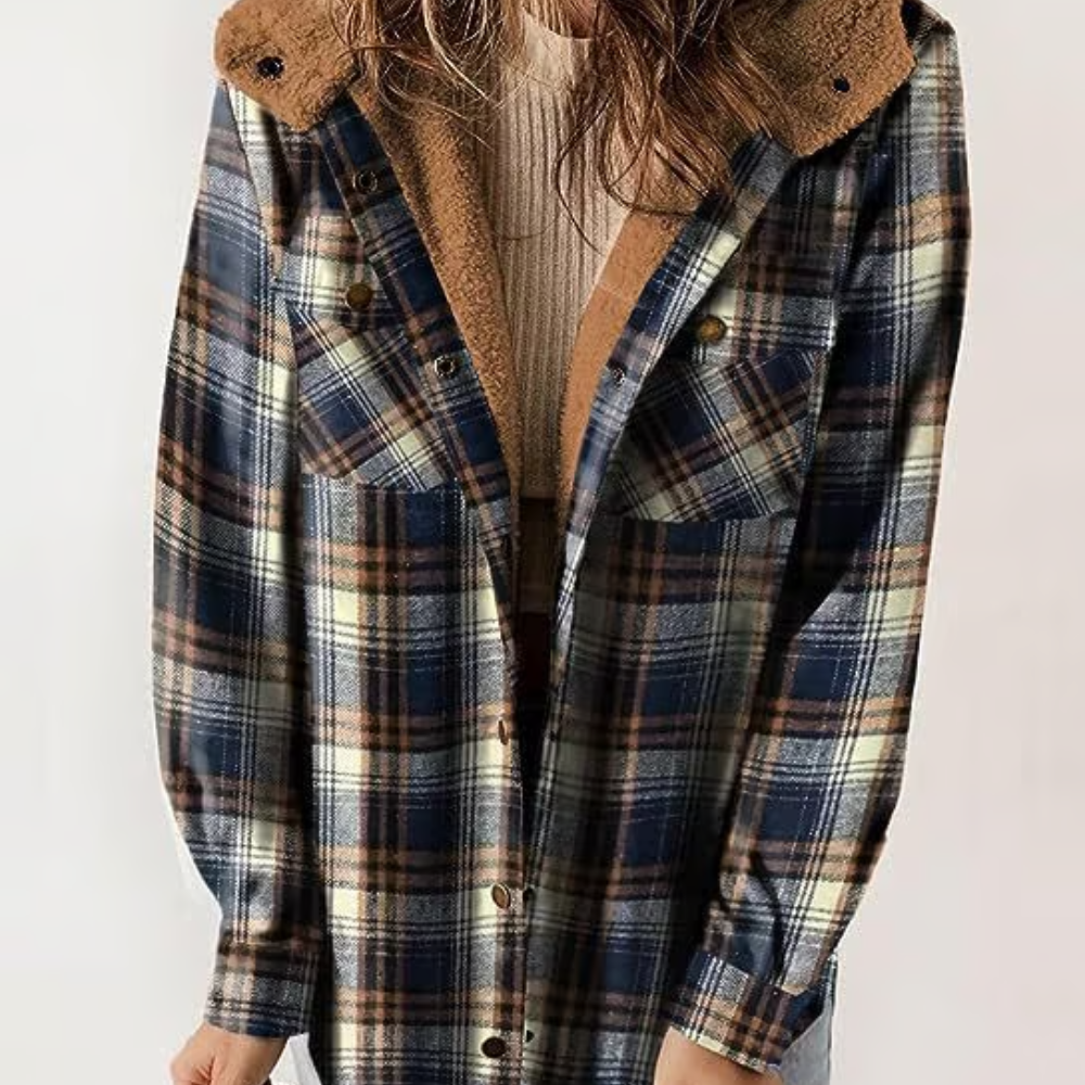 Drune | Karierte Kapuzenjacke – Lässiger Herbst - Look