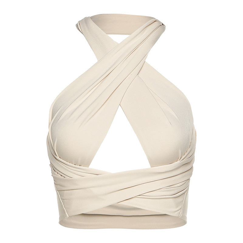 Drune | Sexy Rückenfreies Neckholder Bauchfrei Top