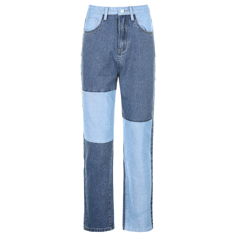Drune Jeans mit hohem Bund und geradem Bein Damen