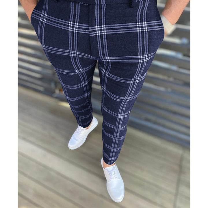 Drune | Herren karierte Hose