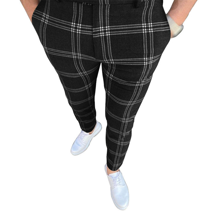 Drune | Herren karierte Hose