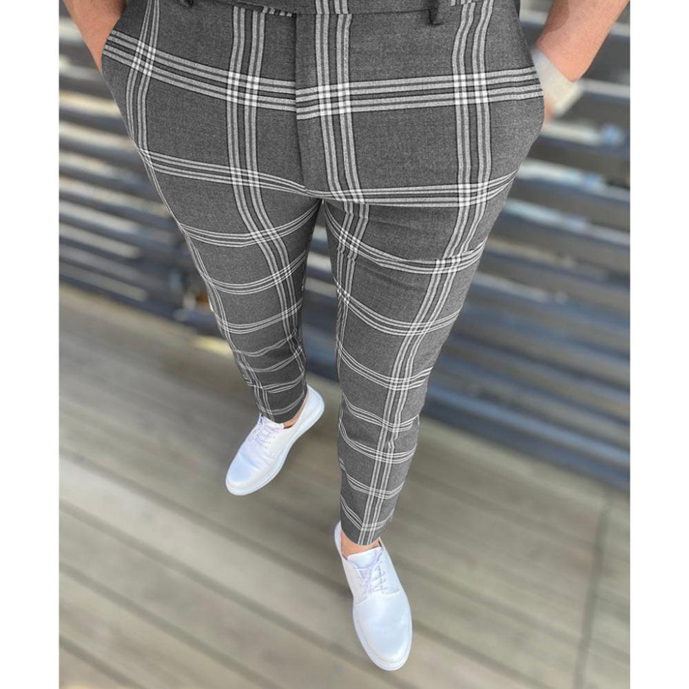 Drune | Herren karierte Hose
