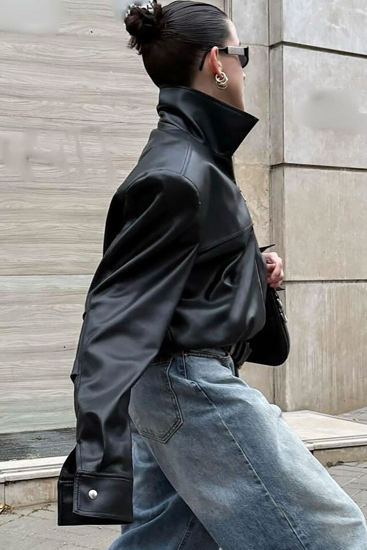 Drune | Leder Motorradjacke