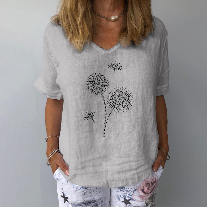 Drune | Lässiges Baumwoll-Leinen Shirt für Damen