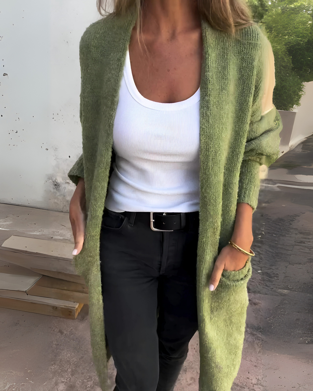 Drune | Lässiger Strick Cardigan mit Taschen