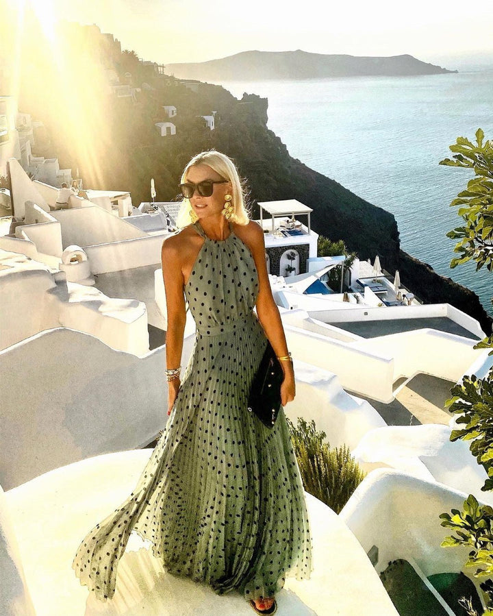 Drune | Elegantes Boho Maxikleid Mit Falten